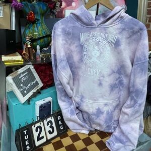 Obey Men's Pink and Purple Hoodie